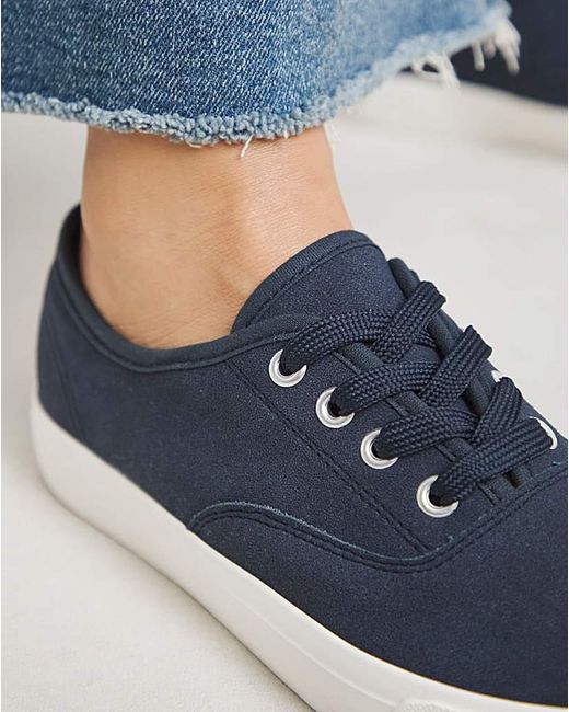 JD Williams Blue Lace Up Deck Shoe Eee Fit