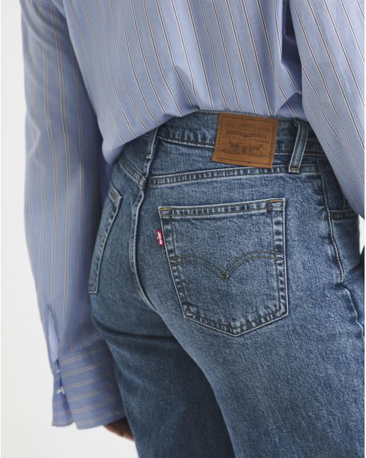Levi's Blue 728 High Rise Wide Leg Jean