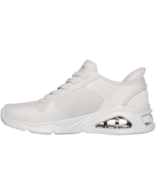 Skechers White Uno Easy Steppers Trainers