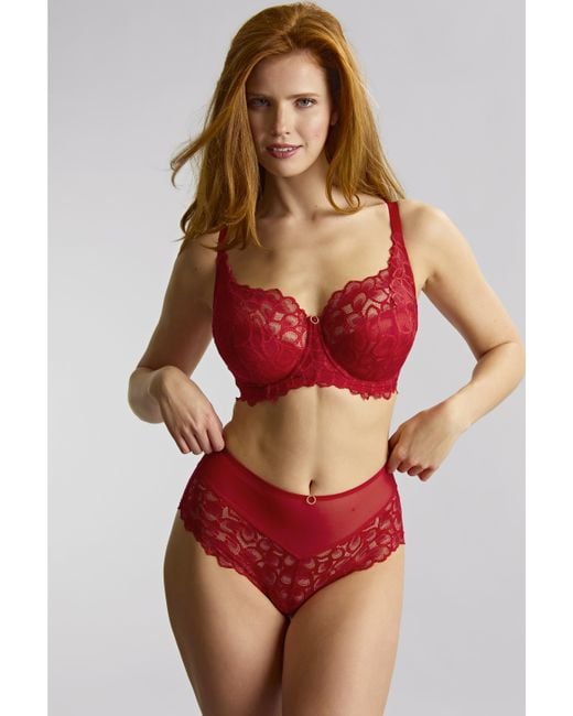 Panache Red Allure Full Cup Bra