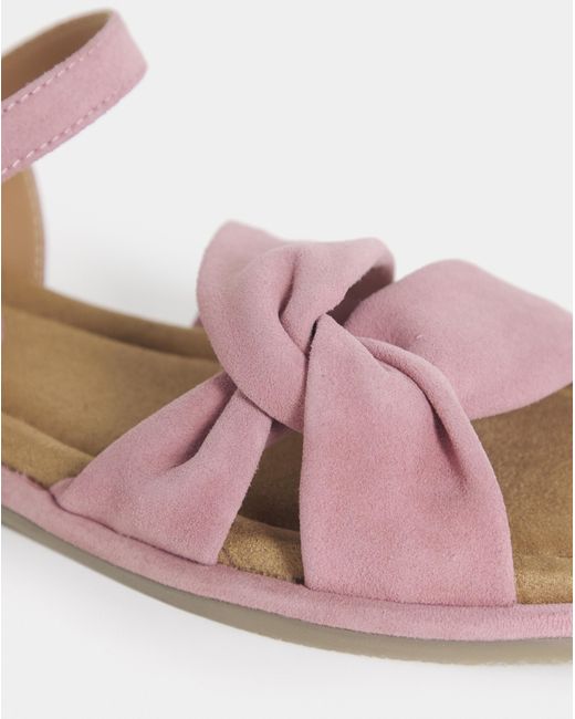 JD Williams White Soft Twist Two Part Sandals Wide