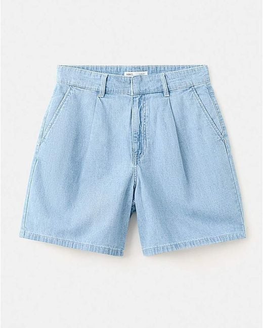 Mango Blue Bermudas Amelie