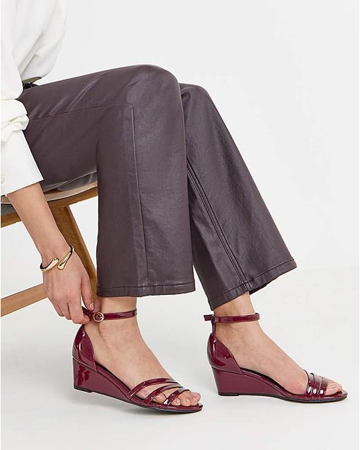 JD Williams Multicolor Low Wedge Two Part Sandals Wide