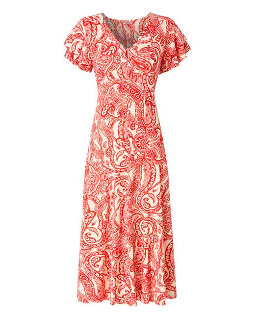 Joe Browns Red Orla Printed Jersey Dress