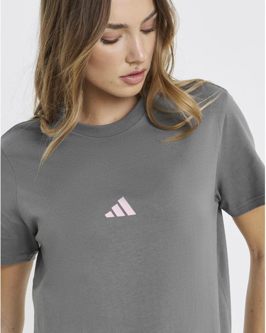 Adidas Gray Animal Loose Graphic T-Shirt