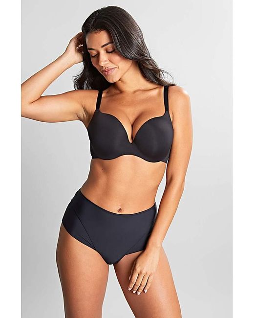 Panache Black 365 Smoothing Plunge Bra