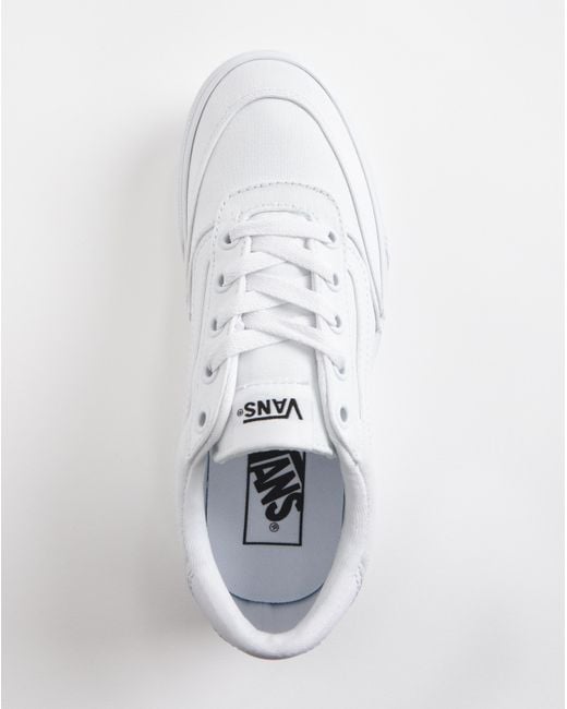 Vans White Brooklyn Platform Trainers