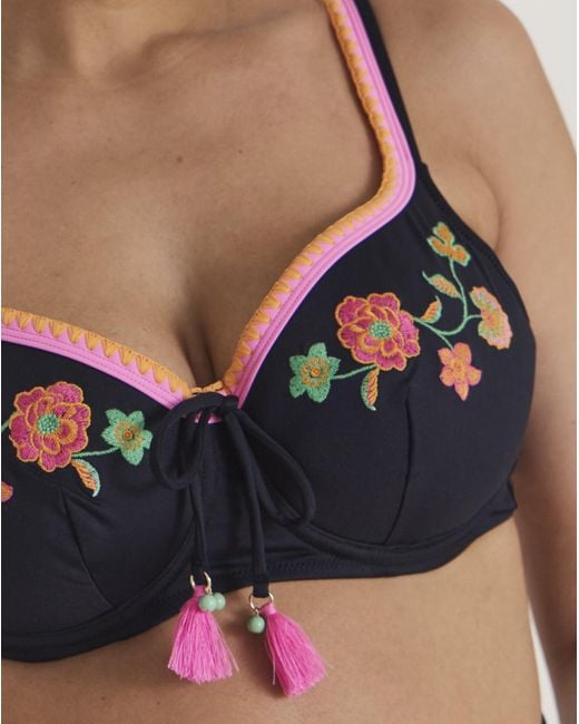 Figleaves Multicolor Underwired Bikini Top