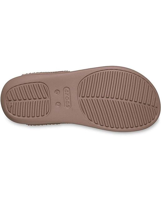CROCSTM Brown Getaway Triangle Flip Flop
