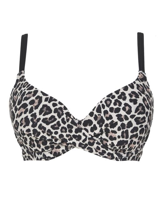 Figleaves Black Figleaves Tailor Underwired Bikini Top