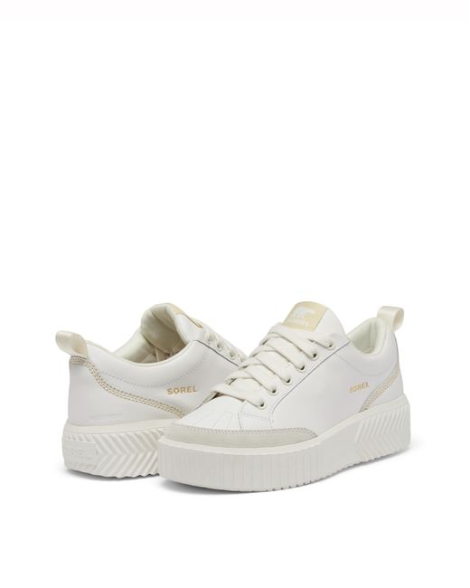 Sorel White Ona Ave Low Waterproof Trainers