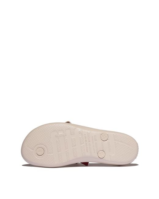 Fitflop White Fit Flop Iqushion Glitz Flip Flops