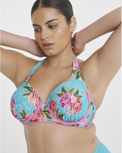 Joe Browns Blue Flower Girl Bikini Top