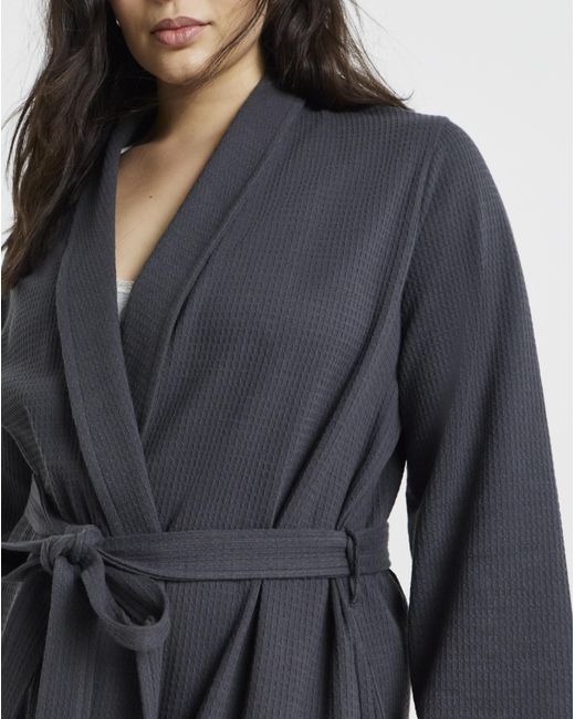 Pretty Secrets Blue Waffle Dressing Gown