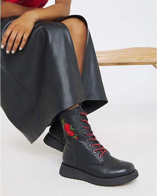 Boot Geet Heavenly Feet Martina Boot Ex Wide in Black | Lyst UK