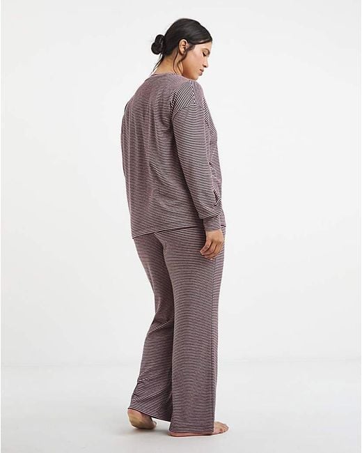 Pretty Secrets Purple Soft Knit Lounge Set
