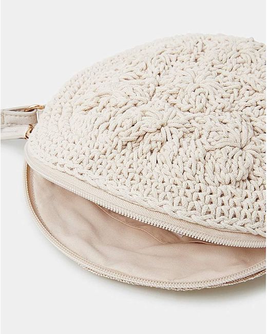 Accessorize Natural Round Macrame Bag