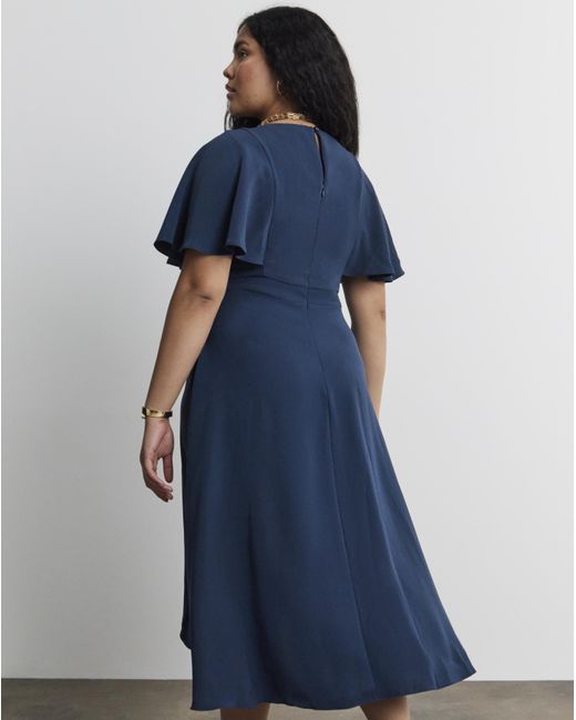 Joanna Hope Blue Angel Sleeve Dress