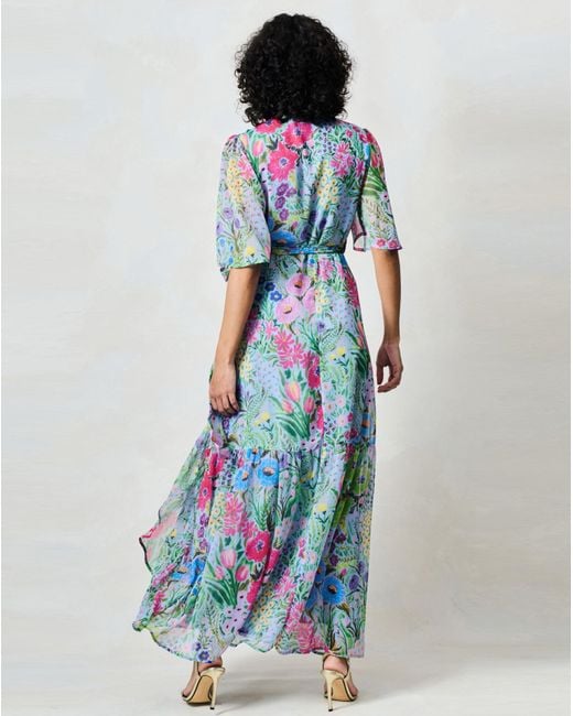 Hope & Ivy Blue Ember Dress