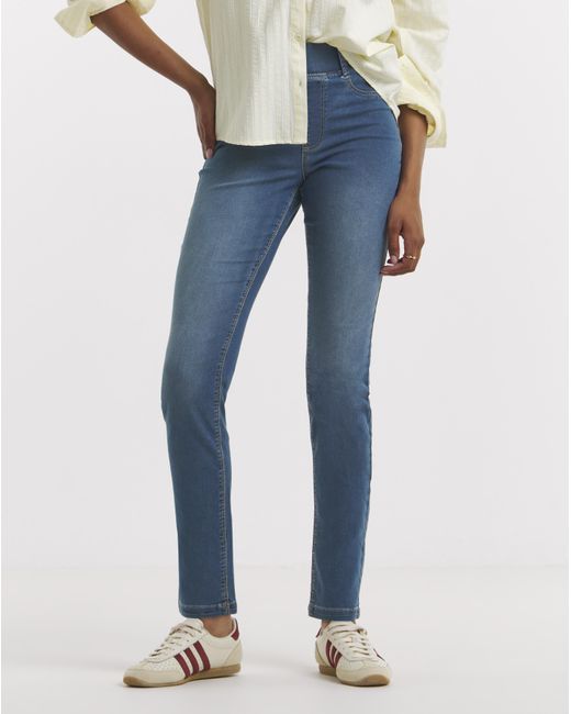 Simply Be Blue Slim Pull On Jeggings