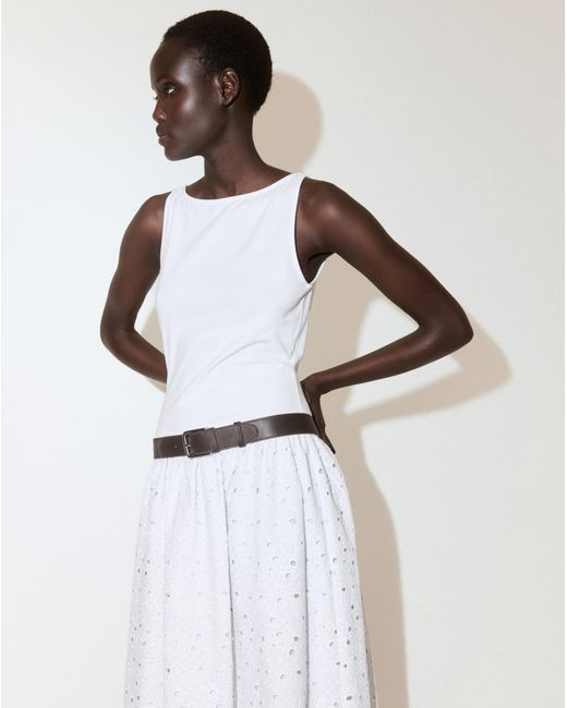 Mango White Dress Toad