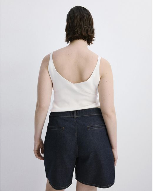 Mango Multicolor Mid- Rise Denim Bermuda Shorts