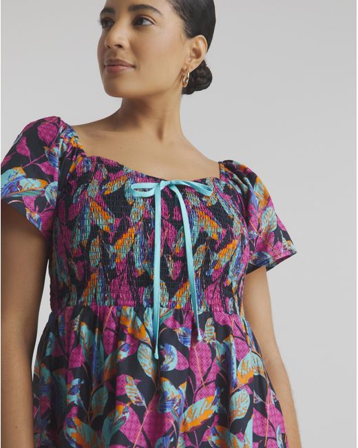 Joe Browns Blue Floral Print Beach Dress