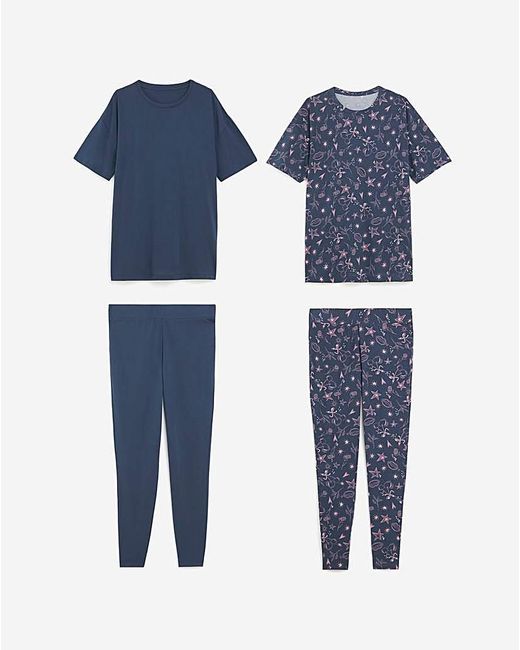 Simply Be Blue Value 2 Pack Pj Set
