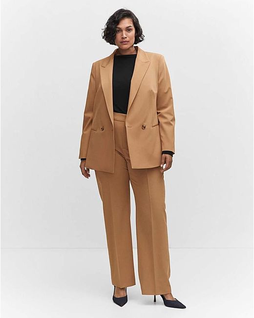 Mango Natural Greta Tan Blazer