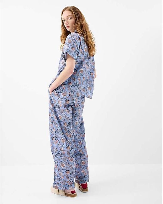 Accessorize Blue Floral Print Pyjamas Set