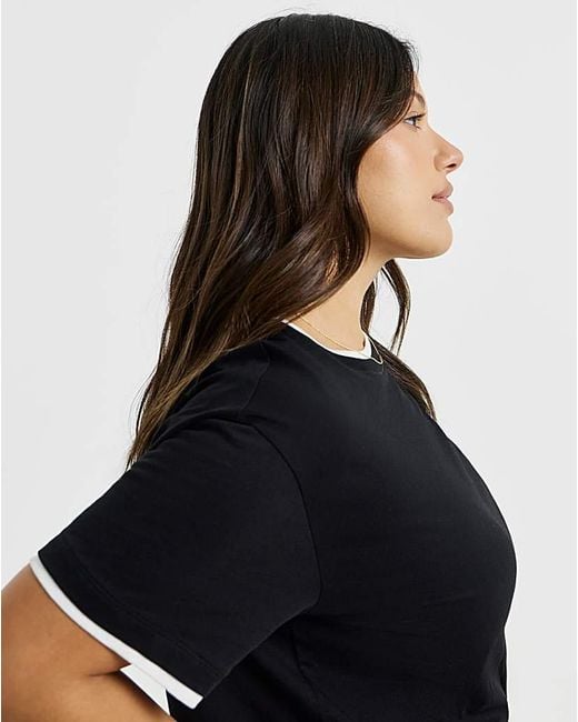 Simply Be Black Double Layer T-Shirt