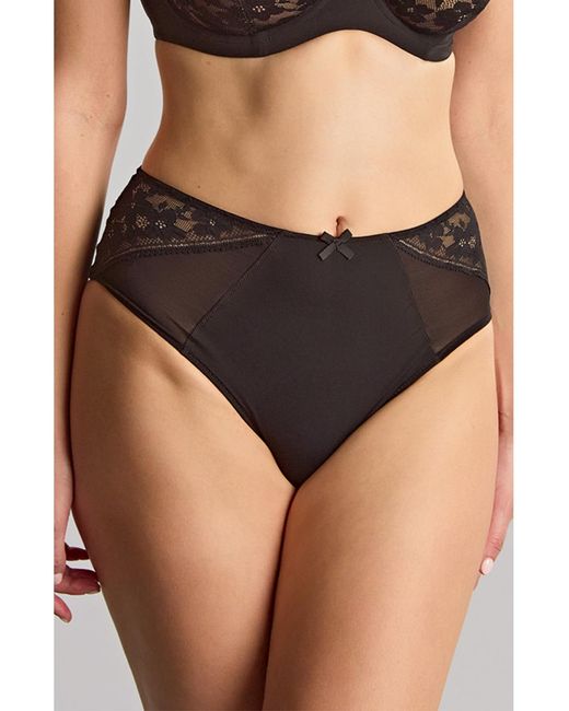 Panache Black Celeste Deep Brief