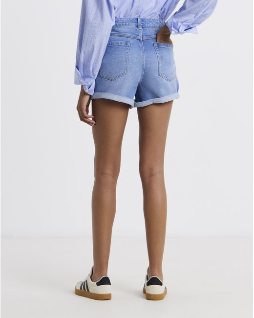 Simply Be Blue 99/1 Loose Mom Shorts