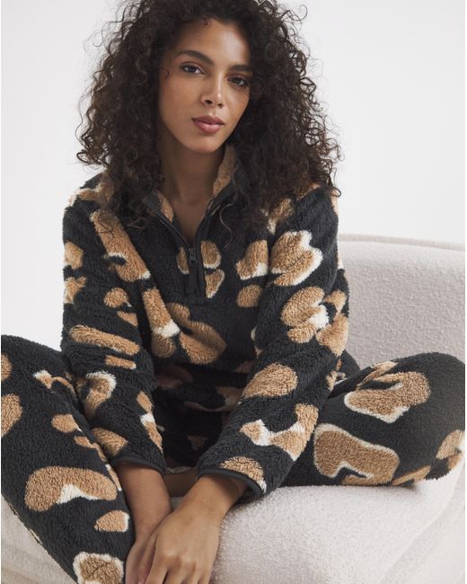Simply Be Black Fleece Twosie