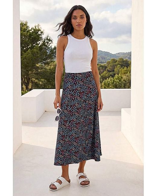 Roman Green Roman Leopard Print A-Line Midi Skirt