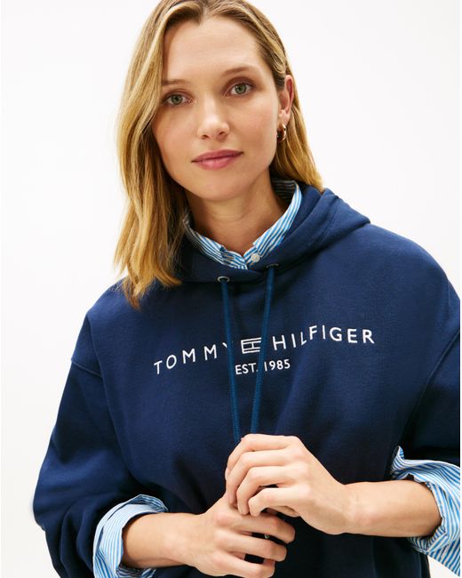 Tommy Hilfiger Blue Logo Hoodie