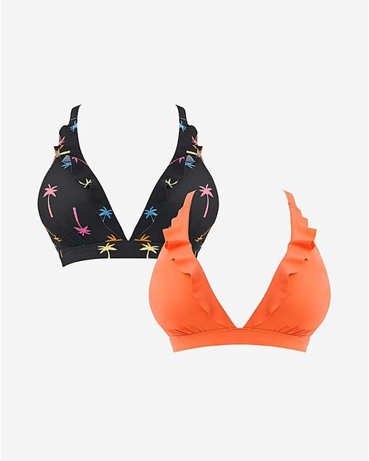 Simply Be Black Value 2 Pack Bikini Tops