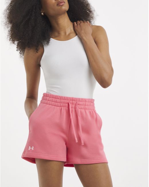 Under Armour Red Rival Fleece Shorts