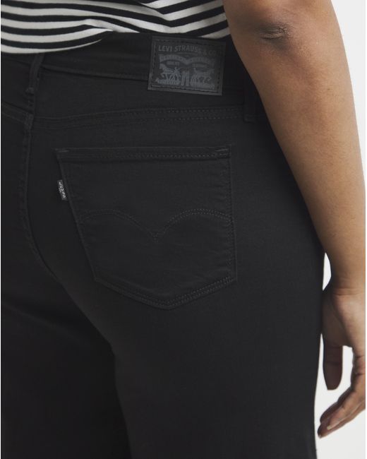 Levi's Black 318 Shaping Wide Leg Jean