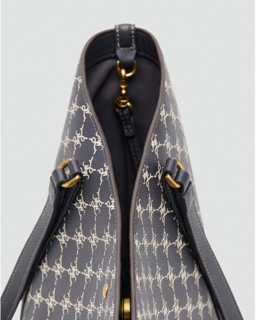 Mango Black Small Logo Shoulder Bag