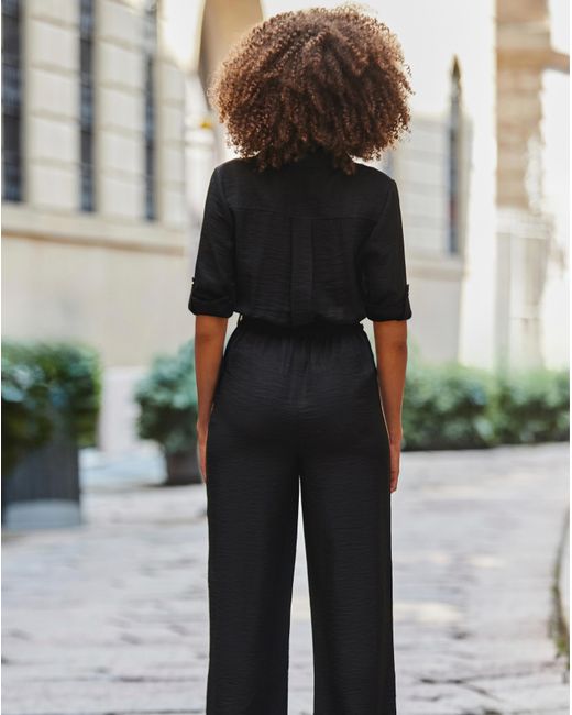 Sosandar Gray Side Stripe Jumpsuit