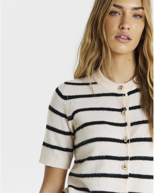 Simply Be Multicolor Short Sleeve Cardigan