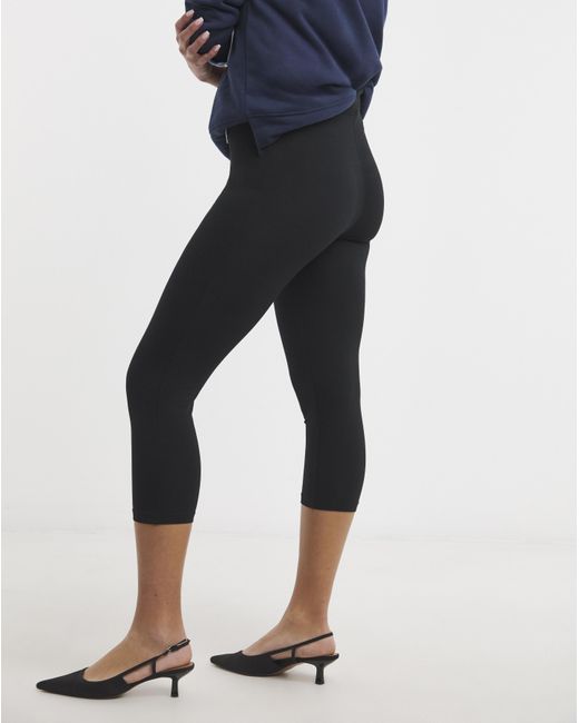Simply Be Blue Cotton Cropped Legging