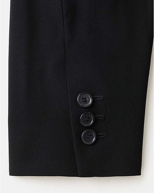 Mango Black Fitted Blazer With Belt