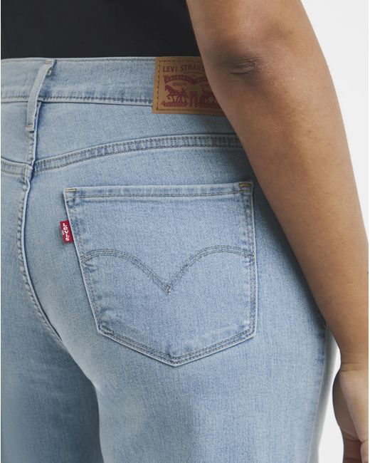 Levi's Blue 318 Shaping Wide Leg Jean