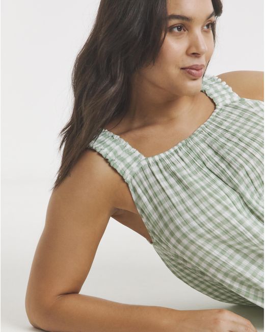 Simply Be Green Soft Cotton Cami Pyjama Set