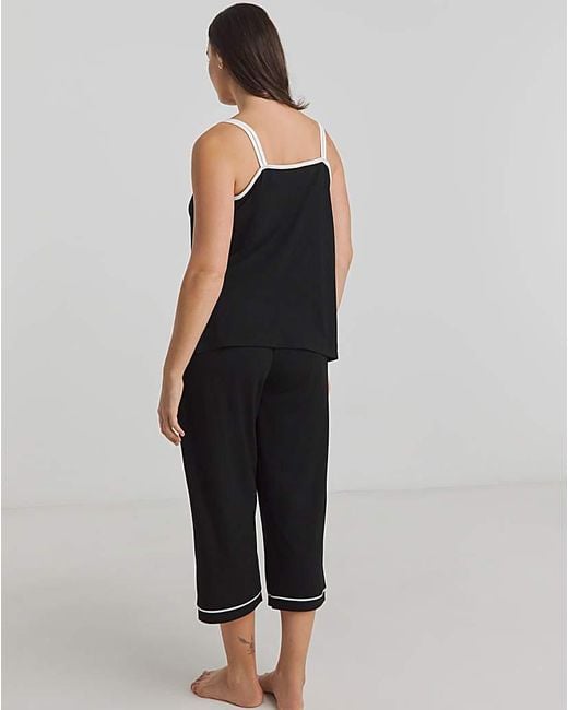 Pretty Secrets Black Culotte Set
