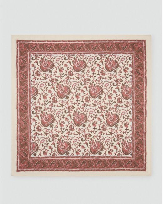 Mango Red Floral Printed Scarf