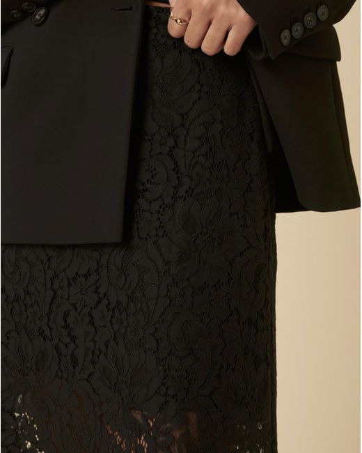 Nobody's Child Black Lace Maxi Skirt