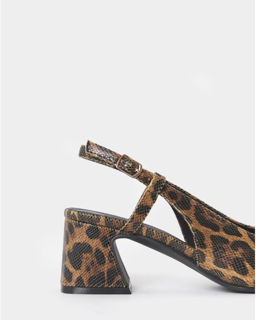 JD Williams Blue Block Heel Slingback Shoes Wide